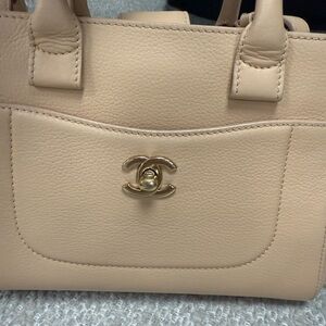 Chanel Beige Leather Satchel